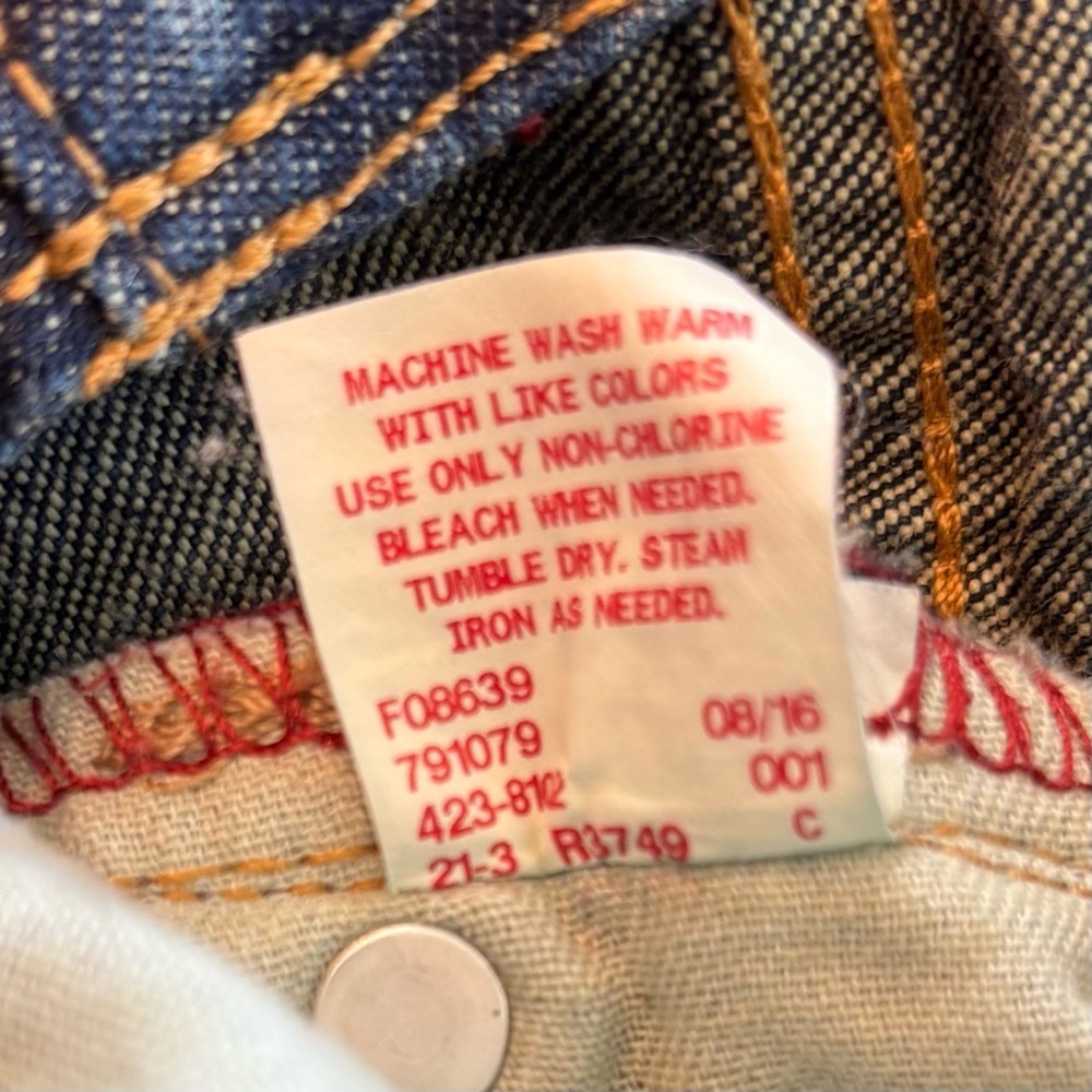 Arizona Boy's Youth Size 8 Slim Adjustable Waist Denim Blue Jeans - Picture 6 of 6